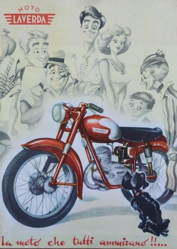 Folder LAVERDA 100 Tipo Turismo/ Tipo Sport 1957 beschikbaar voor biedingen
