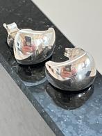 Hoogglans zilveren oorstekers, Ophalen of Verzenden, Zo goed als nieuw, Zilver