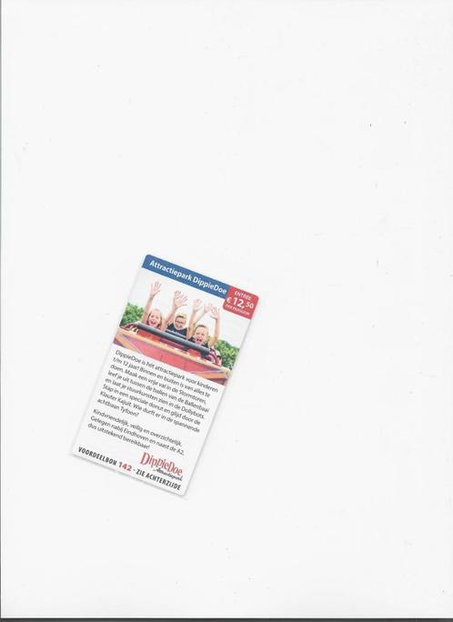 Kortingsbon: Attractiepark DippieDoe, Tickets en Kaartjes, Kortingen en Cadeaubonnen, Drie personen of meer, Overige typen, Kortingsbon