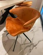 4x Zuiver Mia stoelen Oranje Velvet, Huis en Inrichting, Stoelen, Ophalen, Overige kleuren, Zo goed als nieuw, Vier