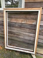 gratis hardhouten raam (kozijn), Doe-het-zelf en Verbouw, Glas en Ramen, Ophalen, Gevelraam of Ruit, Gebruikt, 80 tot 120 cm