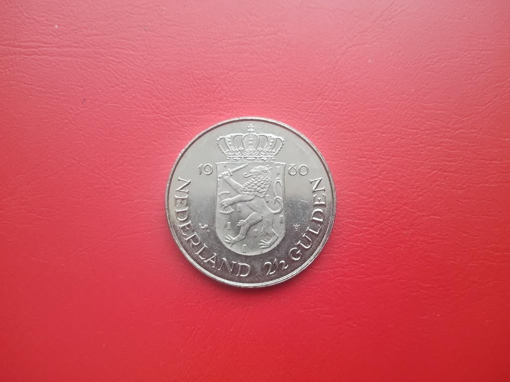 Rijksdaalder 1980 - "Dubbele Kop", Postzegels en Munten, Ophalen of Verzenden, Koningin Beatrix, 2½ gulden, Losse munt