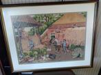 GEBORDUURD BOERDERIJ SCHILDERIJ, Antiek en Kunst, Ophalen