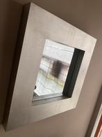 Matte Zilveren spiegel 50x50 -MondiArt, Huis en Inrichting, Ophalen, Gebruikt, Vierkant, Minder dan 100 cm