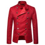 Heren stijlvol double breasted rood colbert / mannen blazer, Kleding | Heren, Kostuums en Colberts, Verzenden, Nieuw, Rood