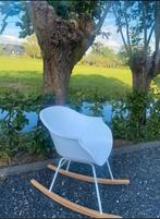 Kave Home Kenna Schommelstoel - ZGAN stoel fauteul, Wit, Ophalen of Verzenden, Zo goed als nieuw, Eén