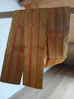 Traditionele Japanse obi hanhabaobi gele yamabuki yellow