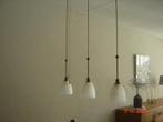 hanglamp 3delig messing dembaar, Huis en Inrichting, Lampen | Tafellampen, Ophalen, Zo goed als nieuw, Overige materialen, 75 cm of meer