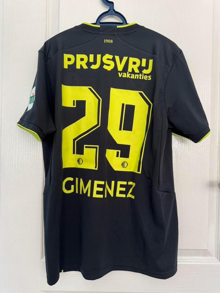 Feyenoord Castore Fourth Jersey 2023/2024 #29 Gimenez, Kleding | Heren, T-shirts, Zo goed als nieuw, Rood, Verzenden