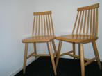 Stoelen Hout 2x, Huis en Inrichting, Stoelen, Ophalen, Gebruikt, Twee, Bruin