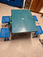 Koffer met picknicktafel. Opvouwbaar, Tuin en Terras, Picknicktafels, Ophalen, Overige materialen, Gebruikt, Inklapbaar