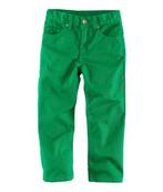 H&M groene broek jeans elastisch twill smalle pasvorm 140, Broek, HM, Nieuw, Ophalen of Verzenden
