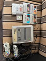 Nintendo Super Nintendo Entertainment System (SNES) Compleet, Spelcomputers en Games, Ophalen, Gebruikt, Met 2 controllers, Met games