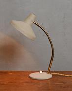 Vintage bureaulamp goud/grijs, Ophalen of Verzenden, 2e hands item, 2e hands item, Minder dan 50 cm