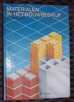 Materialen in het bouwbedrijf - Nico Schellingerhout, Boeken, Techniek, Bouwkunde, Ophalen of Verzenden, Zo goed als nieuw, Nico Schellingerhout