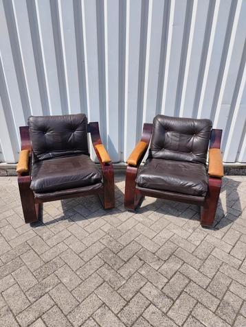 Vintage Lounge Stoelen, Scandinavisch Design, Jaren 60 beschikbaar voor biedingen