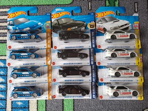 Hot Wheels Civic/R32/Impreza, Hobby en Vrije tijd, Modelauto's | Overige schalen, Nieuw, Ophalen of Verzenden