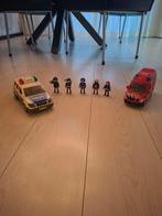 Playmobil Politie en Brandweer Set, Ophalen of Verzenden, Zo goed als nieuw, Complete set