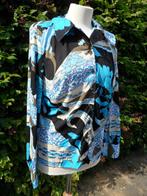Aparte print blauw/zwart/beige blouse maat m/l, Kleding | Dames, Blouses en Tunieken, Ophalen of Verzenden, Nieuw, Maat 42/44 (L)