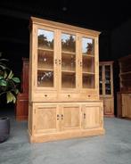 Hoge Vitrinekast | Servieskast | Buffetkast | Teak #2111, 200 cm of meer, 150 tot 200 cm, Ophalen of Verzenden, Teakhout