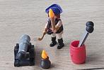 Setje Playmobil 2011 Piraat/Zeerover met kanon., Ophalen of Verzenden, Zo goed als nieuw, Complete set