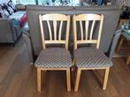 4 licht eiken eetkamerstoelen, Huis en Inrichting, Stoelen, Ophalen, Gebruikt, Vier