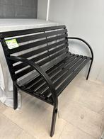 Tuinbank bankje zwart nieuw 122 x 66 x 81 hoog, Tuin en Terras, Ophalen, Nb, Nieuw, Aluminium