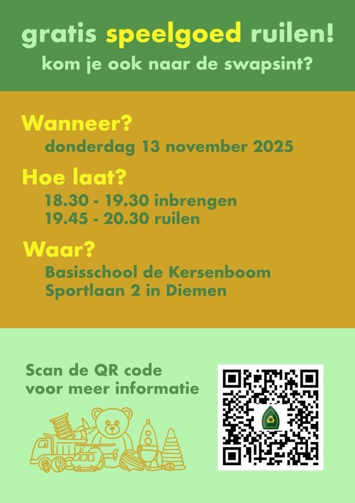 Speelgoedruil / toy swap / Swap Sint 13 november in Diemen, Tickets en Kaartjes, Evenementen en Festivals, Eén persoon