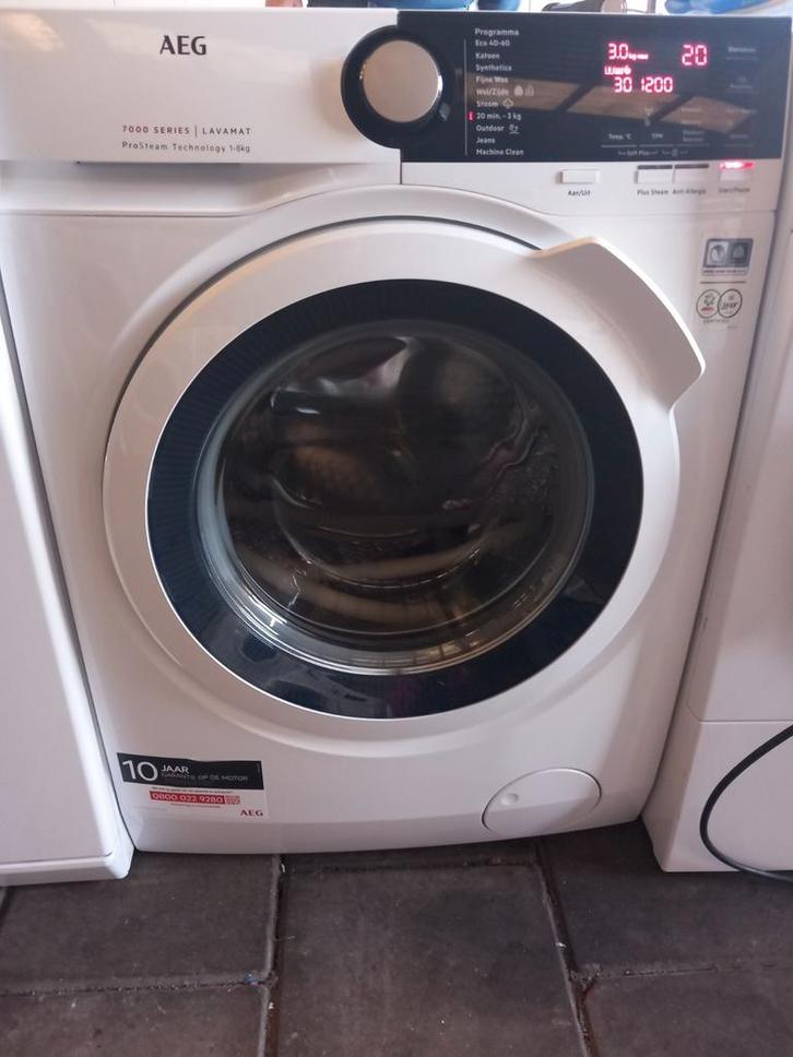 Wasmachine Aeg 6000 Series, Witgoed en Apparatuur, Wasmachines, Zo goed als nieuw, Voorlader, 8 tot 10 kg, 85 tot 90 cm, 1200 tot 1600 toeren