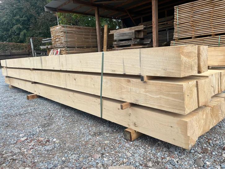 15 eiken balken 15x15, Tuin en Terras, Palen, Balken en Planken, Nieuw, Balken, 250 cm of meer, Ophalen