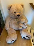 Grote beer, hele grote beer met klein beertje eraan vast, Verzamelen, Ophalen of Verzenden, Zo goed als nieuw, Stoffen beer, Overige merken