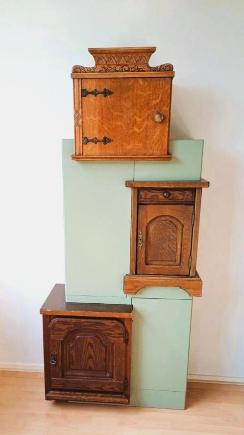 Kast, opgebouwd uit vintage kastjes, Huis en Inrichting, Kasten | Overige, Zo goed als nieuw, Ophalen