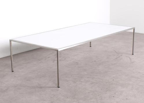 Casprini | On Off | Bijzettafel | Wit / RVS, Huis en Inrichting, Tafels | Bijzettafels, Zo goed als nieuw, Rechthoekig, Minder dan 45 cm
