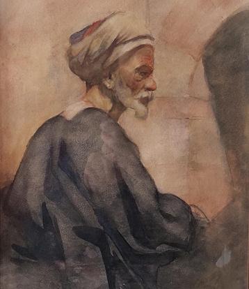 Willem Maris jbz. 1872 - 1929. ''arabier bij stadspoort'' beschikbaar voor biedingen