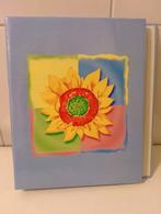 fotoalbum decoratie van een zonnebloem voor + 80 foto's, Audio, Tv en Foto, Fotoalbums en Accessoires, Ophalen of Verzenden, Zo goed als nieuw