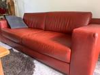 Leren bankstel, Huis en Inrichting, Ophalen, Gebruikt, Minder dan 75 cm, Driepersoons