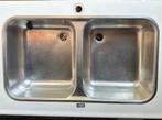Dubbele spoelbak, Huis en Inrichting, Keuken | Keukenelementen, Ophalen, Gebruikt, Overige kleuren, 50 tot 100 cm