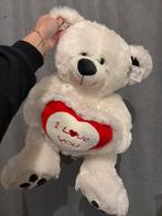 Knuffelbeer wit i love you, Ophalen of Verzenden, Nieuw, Beer