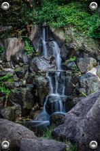 Tuinposter-Schuttingposter waterval 100x150 cm (bxh), Verzenden, Nieuw, Info@GoodSmiling.com, Good Smiling Fotoprint