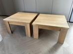 Twee massief eikenhouten salontafels, Ophalen, Gebruikt, 50 tot 100 cm, 50 tot 100 cm