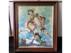 Brenda Polsky Morgan Childs (1942-2008) clown lijst=73x63 p1, Antiek en Kunst, Ophalen of Verzenden