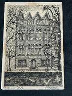 Antieke Ets Keizersgracht 277 Amsterdam uit 1800 gesigneerd, Antiek en Kunst, Ophalen of Verzenden