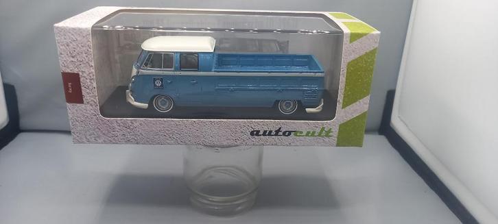 Volkswagen VW T1 bus dubbele cabine lang bed Bouwjaar 1961, Hobby en Vrije tijd, Modelauto's | 1:43, Nieuw, Auto, Ophalen of Verzenden