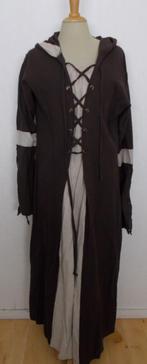 Aparte gothic look jurk v Couloure du Monde met capuchon! XL, Kleding | Dames, Bruin, Verzenden, Maat 46/48 (XL) of groter, Gedragen
