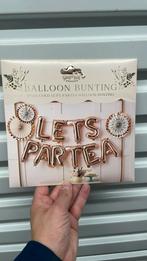 Lets parTea ballonletters, Ophalen of Verzenden, Nieuw, Versiering, Verjaardag