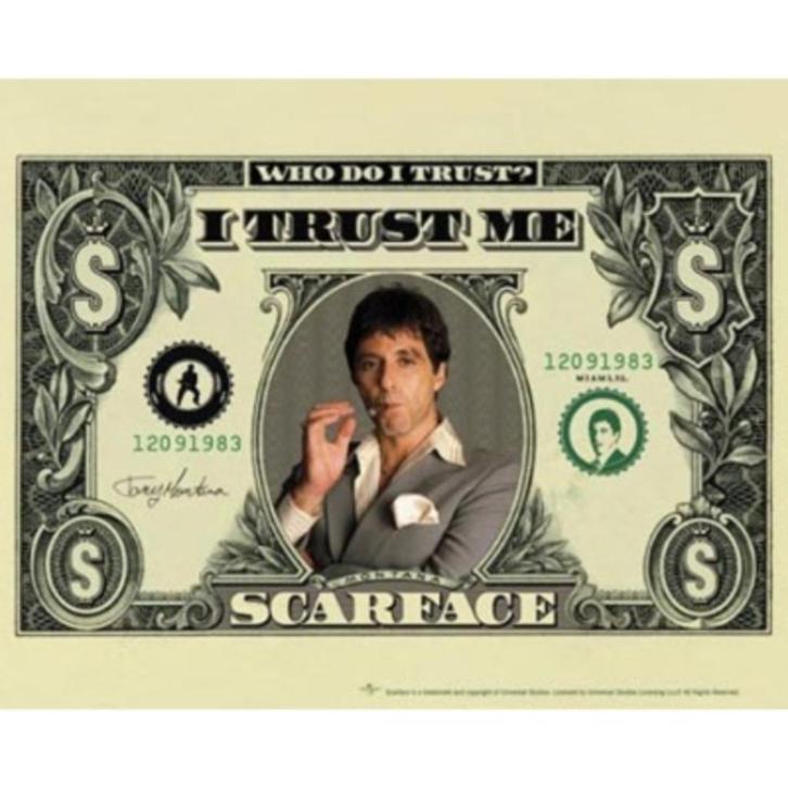 Scarface – dollar grote kaart bij Stichting Superwens!, Diversen, Wenskaarten, Nieuw, Ophalen of Verzenden
