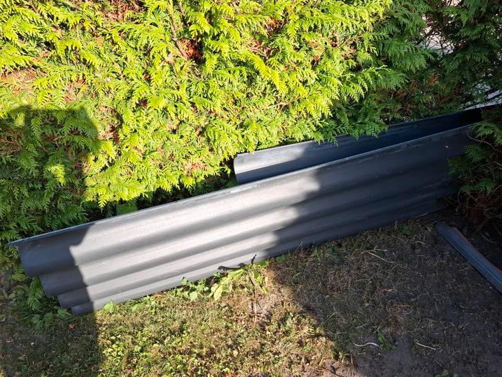 Golfplaten - 2 stuks, Doe-het-zelf en Verbouw, Dakpannen en Dakbedekking, Nieuw, Golfplaat, Kunststof, Zwart, Minder dan 5 m²