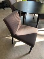 Set: vier eetkamerstoelen (grijs), Huis en Inrichting, Stoelen, Ophalen, Gebruikt, Vier, Stof