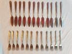 12 vintage stainless steel viscouverts, jaren 50, merk Wello, Antiek en Kunst, Antiek | Bestek, Ophalen of Verzenden