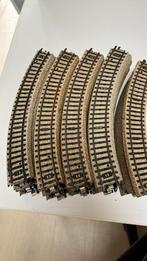 Marklin M spoor 5120 industrie-bocht 286mm 45 graden, Wisselstroom, Gebruikt, Rails, Ophalen of Verzenden